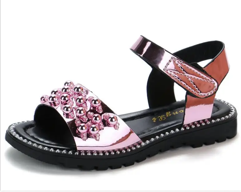 Summer pearl girls sandals kids beach shoes baby girl princess shoes new fashion children flat sandals pink black gold size25-36
Summer pearl girls sandals kids beach shoes baby girl princess shoes new fashion children flat sandals pink black gold size25-36