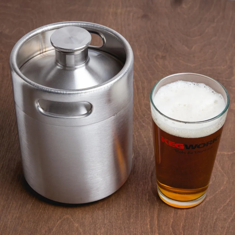 Portable Steel 2L 3.6L 5L Mini Keg Beer Growler Home Brew Draft Beer Pail Bar Accessories
Portable Steel 2L 3.6L 5L Mini Keg Beer Growler Home Brew Draft Beer Pail Bar Accessories