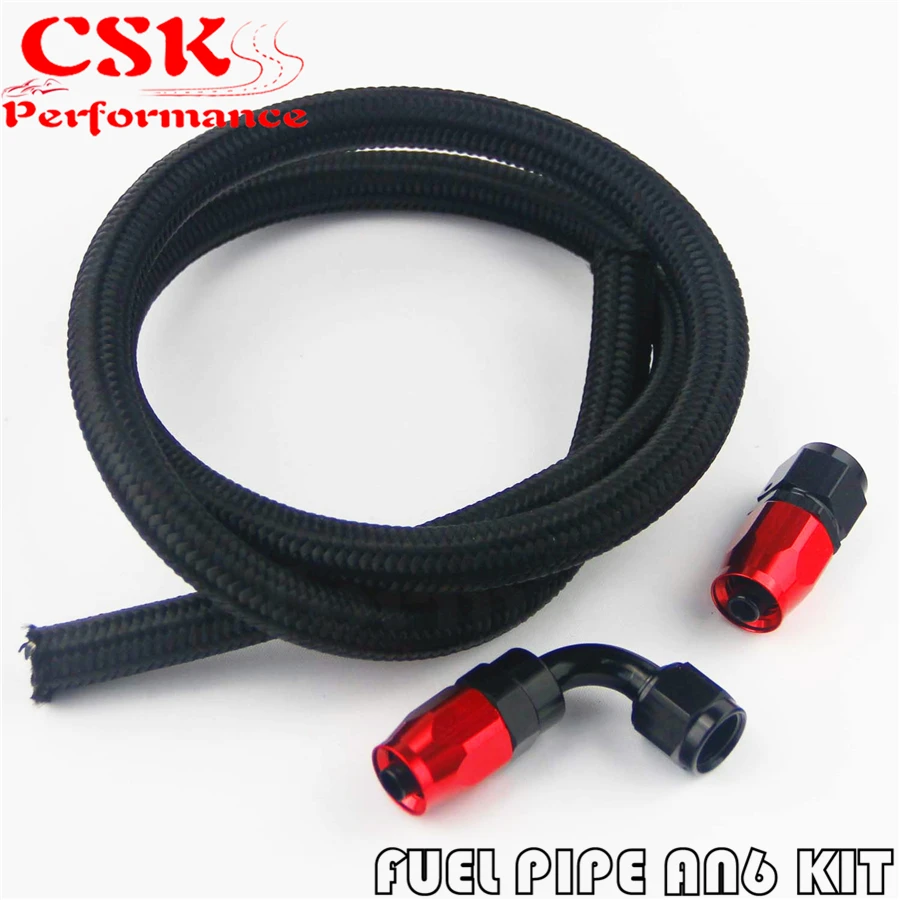 1M 3FT AN4 Nylon Stainess Steel Braided Oil Fuel Hose + 90 Deg & Straight Swivel Fittings
1M 3FT AN4 Nylon Stainess Steel Braided Oil Fuel Hose + 90 Deg & Straight Swivel Fittings