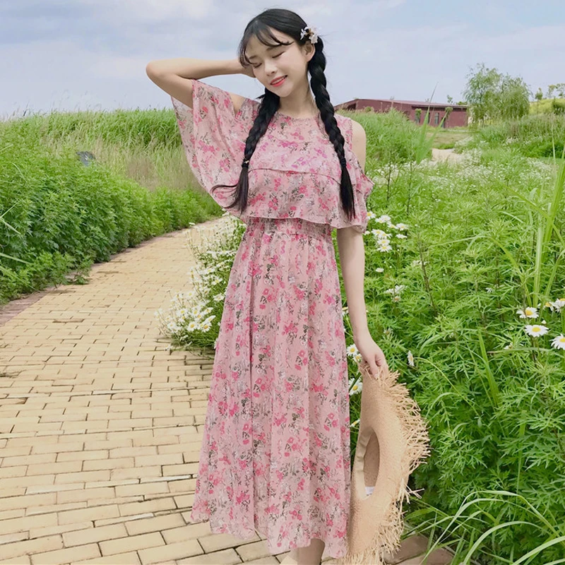 2018 Mori girl summer new women's sweet fresh Japanese Ruffles high waist floral sweet cute Dress
2018 Mori girl summer new women's sweet fresh Japanese Ruffles high waist floral sweet cute Dress
