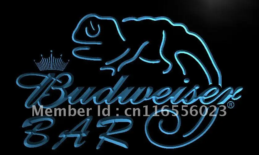 LA442- BAR Budweiser, ящерица, пиво, светодиодная неоновая световая вывеска, поделки для домашнего декора
LA442- BAR Budweiser, ящерица, пиво, светодиодная неоновая световая вывеска, поделки для домашнего декора
