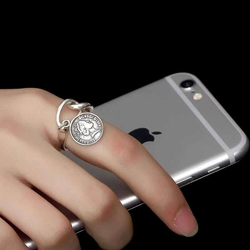 100% Authentic Real 925 Sterling Silver Portrait Coin Pendant High Quality Silver Statement Rings Vintage Chinese Style Jewelry
100% Authentic Real 925 Sterling Silver Portrait Coin Pendant High Quality Silver Statement Rings Vintage Chinese Style Jewelry