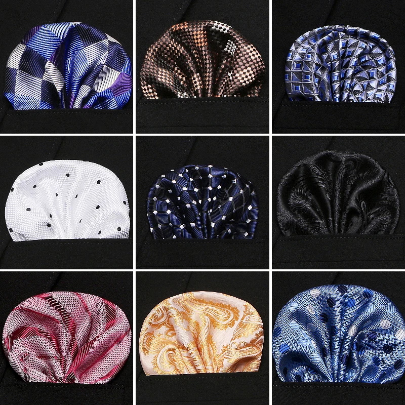 Solid Color Vintage Fashion Party Men's Handkerchief Groomsmen Men Jacquard Silk Plaid Pocket Square Hanky Handkerchiefs
Solid Color Vintage Fashion Party Men's Handkerchief Groomsmen Men Jacquard Silk Plaid Pocket Square Hanky Handkerchiefs