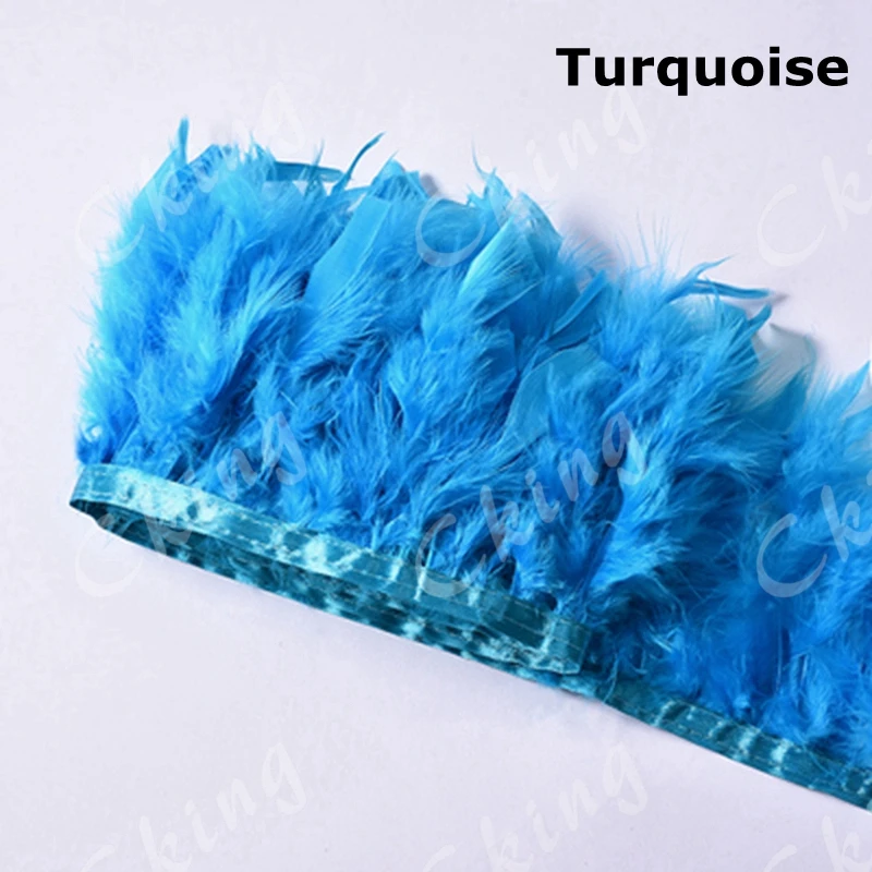10M Turkey Feather Ribbon lace Trim Tassels Fringe Stage Costume DIY Feather Fabric Wedding Doll Accessories (Color: Turquoise)
10M Turkey Feather Ribbon lace Trim Tassels Fringe Stage Costume DIY Feather Fabric Wedding Doll Accessories (Color: Turquoise)