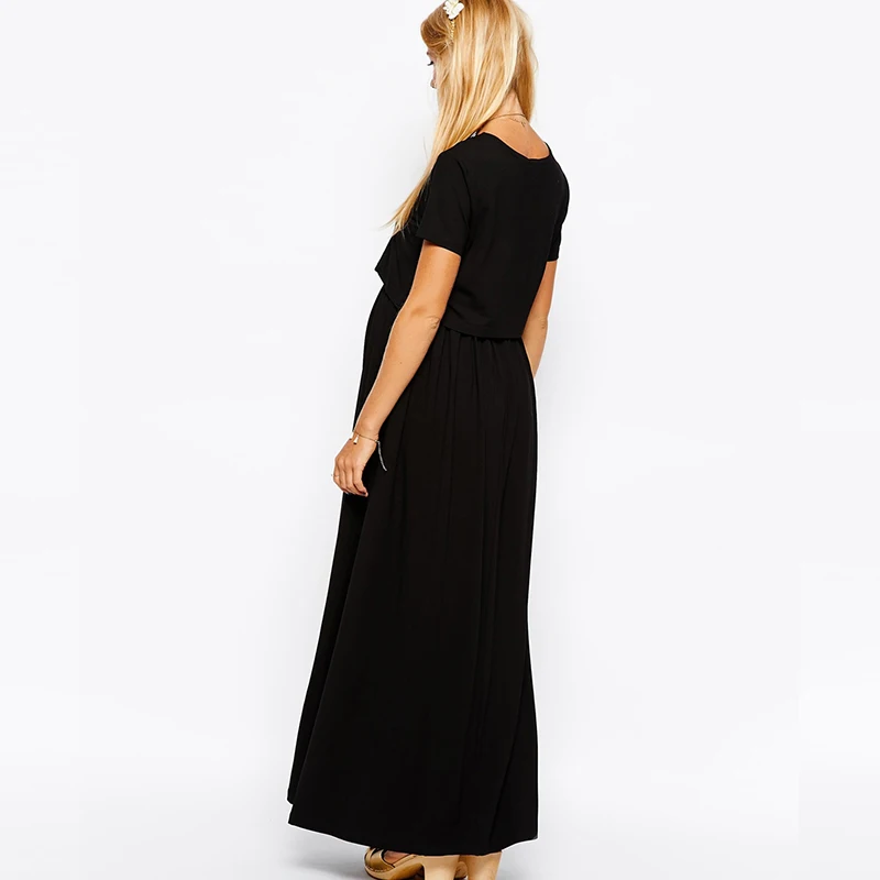 Modal Maternity Dress Temperament Long Dress Short Sleeve Maternity Month Breastfeeding Dress
Modal Maternity Dress Temperament Long Dress Short Sleeve Maternity Month Breastfeeding Dress