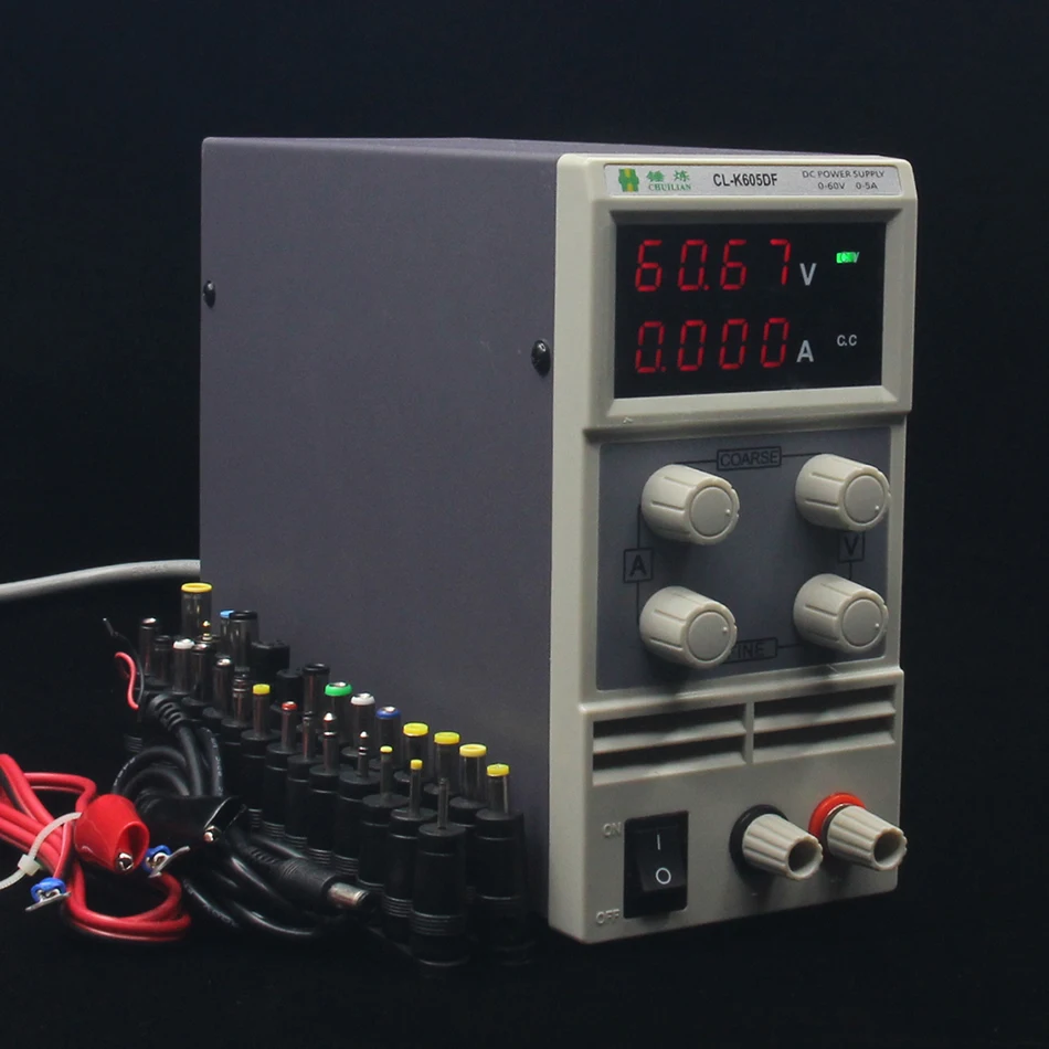 CHUILIAN CL-K605DF power supply adjustable 0.1V 0.001A 60V 5A DC power supply Single Channel adjustable SMPS
CHUILIAN CL-K605DF power supply adjustable 0.1V 0.001A 60V 5A DC power supply Single Channel adjustable SMPS
