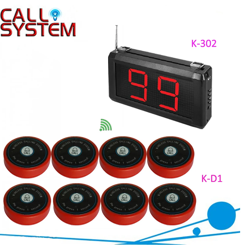 Table Bell Calling Button System 1 display with 8pcs guest buzzer use for bar/pub/casino
Table Bell Calling Button System 1 display with 8pcs guest buzzer use for bar/pub/casino