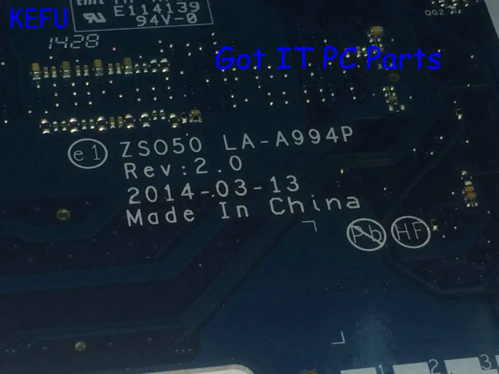 В наличии ZSO50 La-A994P REV: 2,0 материнская плата для ноутбука HP 15-R 15T-R с встроенный процессор
В наличии ZSO50 La-A994P REV: 2,0 материнская плата для ноутбука HP 15-R 15T-R с встроенный процессор
