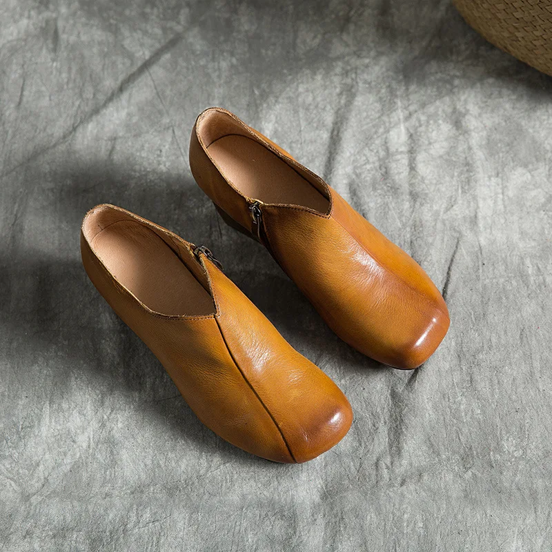 Johnature 2021 New Spring/Summer Retro Genuine Leather Square Toe Casual Hoof Heels Zipper Ladies Shoe Women Heels Pumps
Johnature 2021 New Spring/Summer Retro Genuine Leather Square Toe Casual Hoof Heels Zipper Ladies Shoe Women Heels Pumps