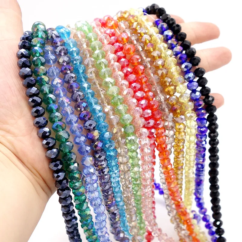 Wholesale AB clear Crystal Glass Rondelle Faceted Loose Spacer Beads DIY 3mm4mm6mm8mm10mm HB3000
Wholesale AB clear Crystal Glass Rondelle Faceted Loose Spacer Beads DIY 3mm4mm6mm8mm10mm HB3000