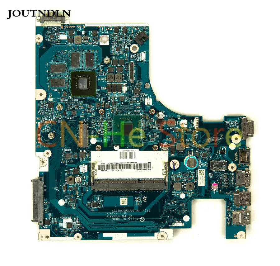 JOUTNDLN FOR Lenovo G50-30 Laptop Motherboard NM-A311 DDR3 ACLU9 ACLU0 FRU 5B20G91619 w/ N3540 cpu AND 820M 1GB GPU
JOUTNDLN FOR Lenovo G50-30 Laptop Motherboard NM-A311 DDR3 ACLU9 ACLU0 FRU 5B20G91619 w/ N3540 cpu AND 820M 1GB GPU
