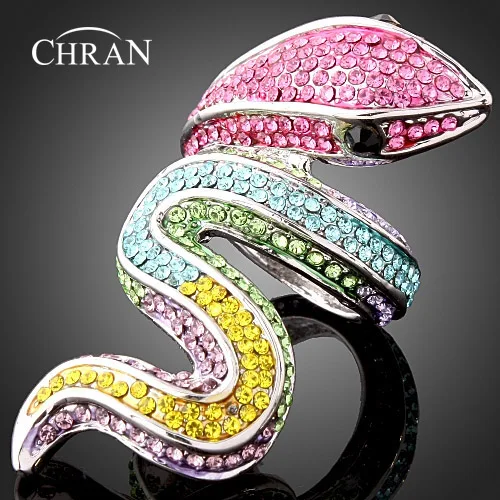 Chran Unique Rhodium Plated Animal Pattern Women Jewelry Fashion Charm Snake Design Crystal Engagement Rings For Women Gifts
Chran Unique Rhodium Plated Animal Pattern Women Jewelry Fashion Charm Snake Design Crystal Engagement Rings For Women Gifts