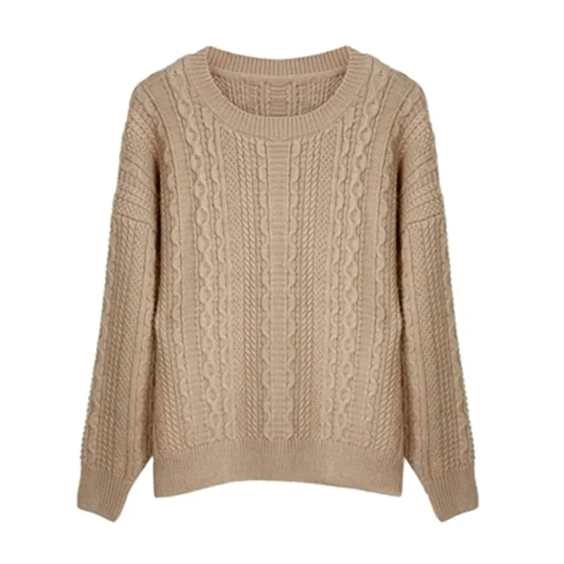 100%hand made nylon acrylic blend jacquard knit women casual Oneck loose pullover sweater solid color one&over size
100%hand made nylon acrylic blend jacquard knit women casual Oneck loose pullover sweater solid color one&over size