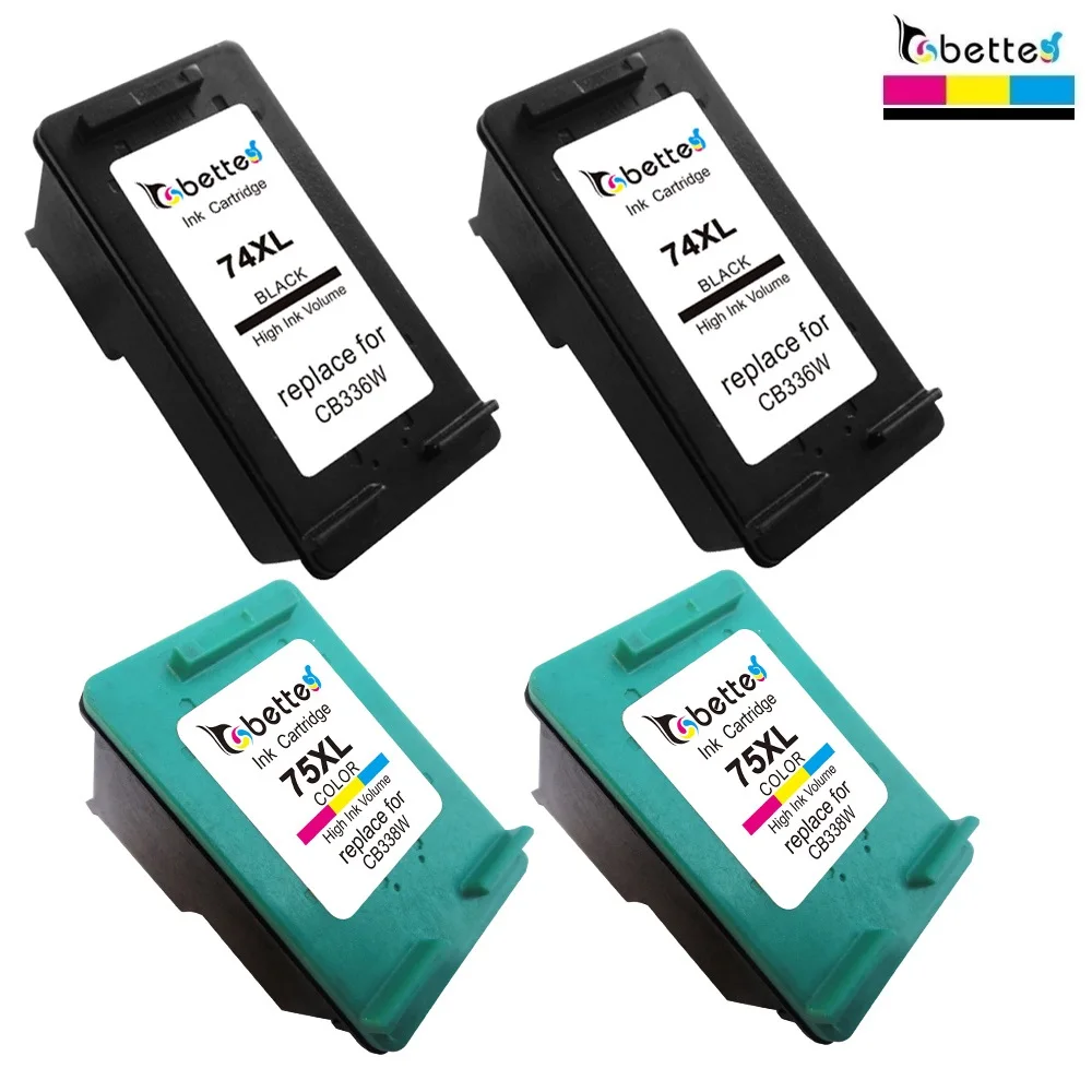 4PK,Ink Cartridges for HP 74XL 75XL 74 75 Officejet J5700 J5725 J5730 J5735 J5738 J6450 J6480 J6488 Photosmart C4588 C4593 C4599
4PK,Ink Cartridges for HP 74XL 75XL 74 75 Officejet J5700 J5725 J5730 J5735 J5738 J6450 J6480 J6488 Photosmart C4588 C4593 C4599