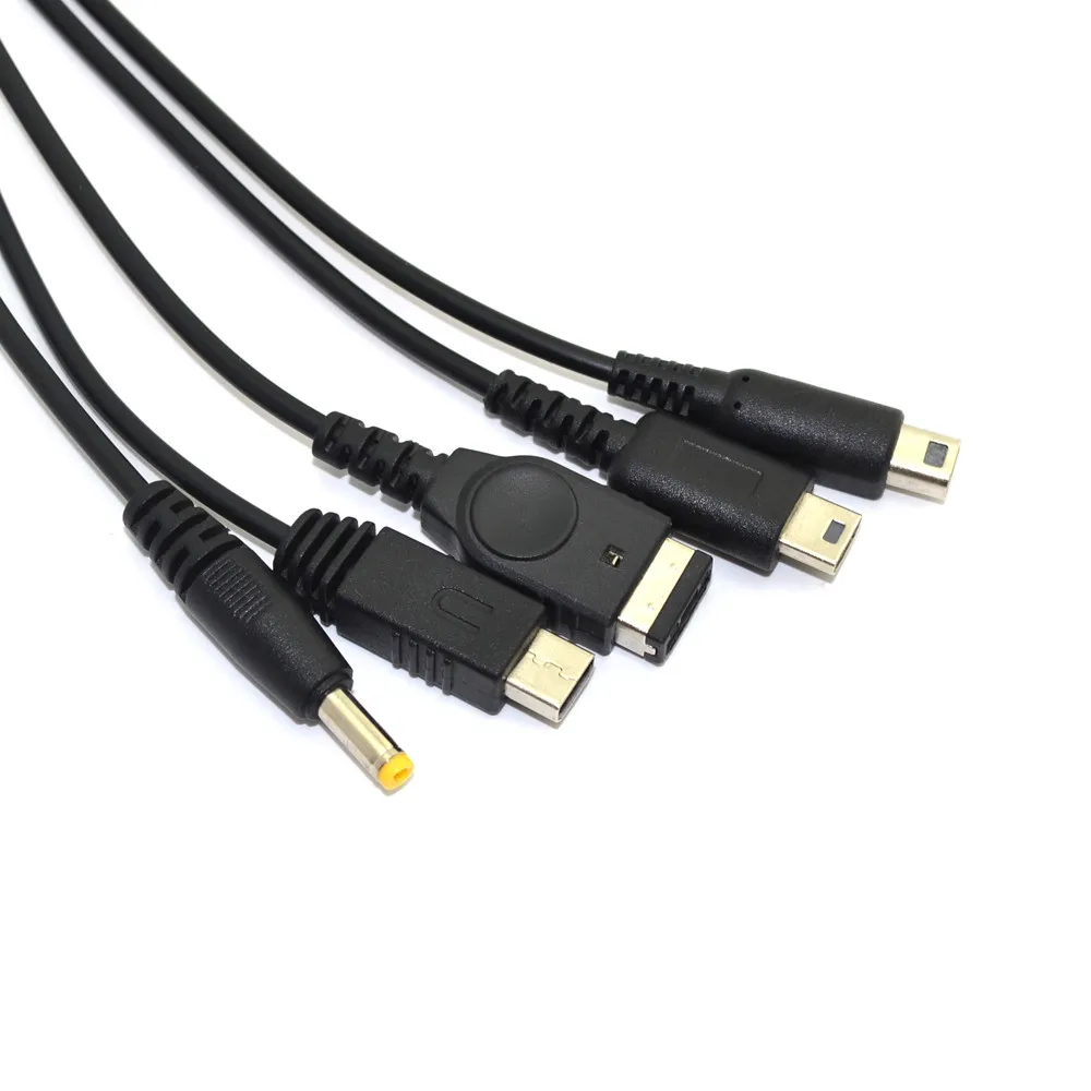 Сменный зарядный кабель USB для SP/psp/NDSL/3DS/WII U 5 в 1 провод игровой линии 2 м кабели 100