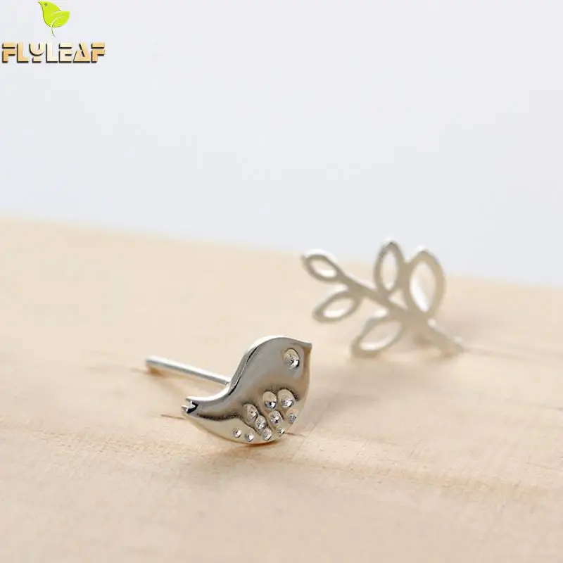 Flyleaf 100% 925 Sterling Silver Tree Branches Birds Stud Earrings For Women Creative Design Lady Fashion Jewelry
Flyleaf 100% 925 Sterling Silver Tree Branches Birds Stud Earrings For Women Creative Design Lady Fashion Jewelry