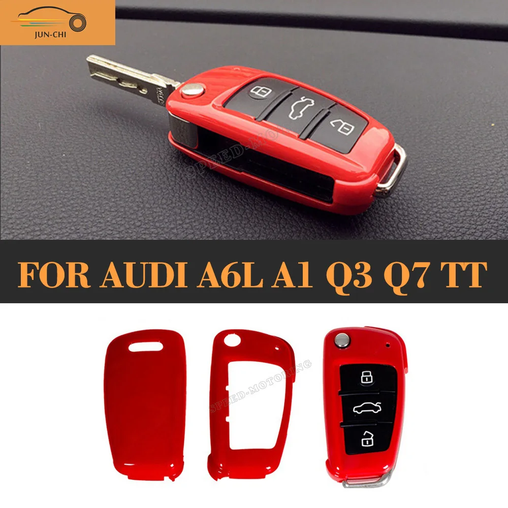 Carbon Black ABS Remote Car Key Shell Replacement Cover Case Trims for Audi A6L A1 Q3 Q7 TT R8 A3 S3
Carbon Black ABS Remote Car Key Shell Replacement Cover Case Trims for Audi A6L A1 Q3 Q7 TT R8 A3 S3