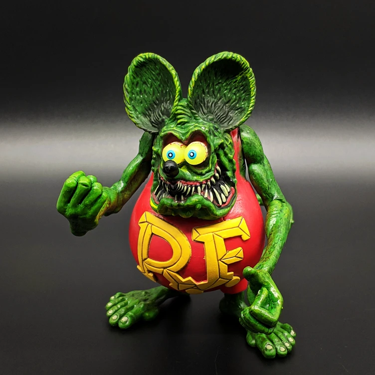 Tales of the Rat Fink Super Big Size 10cm tall Rat Fink PVC Figure Collectible Model Toy
Tales of the Rat Fink Super Big Size 10cm tall Rat Fink PVC Figure Collectible Model Toy