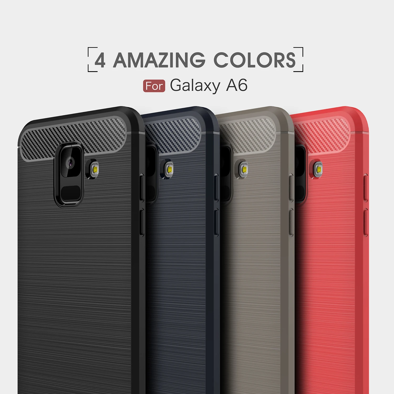 For Samsung Galaxy A6 Case Cover For Samsung A6 Rugged Armor Soft Rubber TPU Cover For Samsung Galaxy A6 2018 Case Fundas 5.6"
For Samsung Galaxy A6 Case Cover For Samsung A6 Rugged Armor Soft Rubber TPU Cover For Samsung Galaxy A6 2018 Case Fundas 5.6"