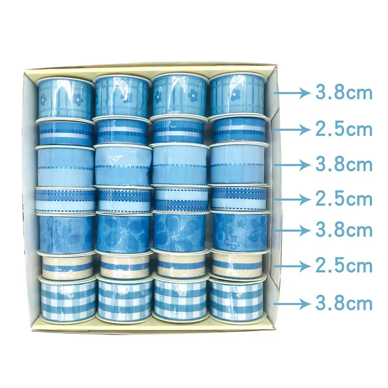 Cross-border new spring plaid ribbon print Gift packaging gardening diy decorative yarn-dyed jumper ribbon set
Cross-border new spring plaid ribbon print Gift packaging gardening diy decorative yarn-dyed jumper ribbon set