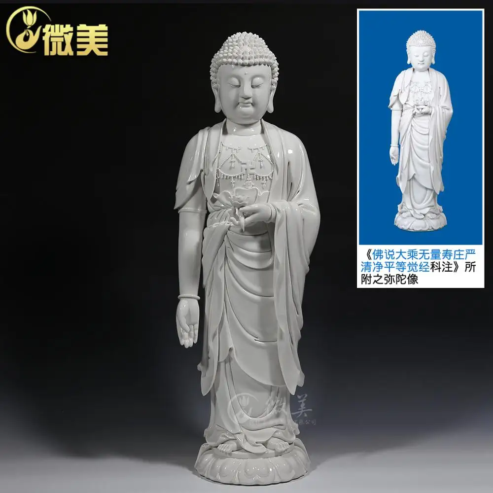 The micro size put Ephraim Amitabha like Dehua ceramic Buddha statues stand like large boutique dedicated to the Buddha
The micro size put Ephraim Amitabha like Dehua ceramic Buddha statues stand like large boutique dedicated to the Buddha
