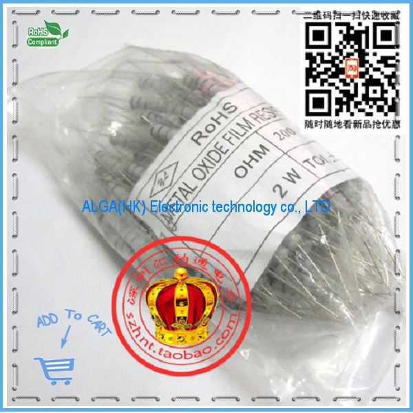 Free shipping .2W Carbon Film Resistor 10R 2W four color ring st 10 ohm 5% Accuracy
Free shipping .2W Carbon Film Resistor 10R 2W four color ring st 10 ohm 5% Accuracy