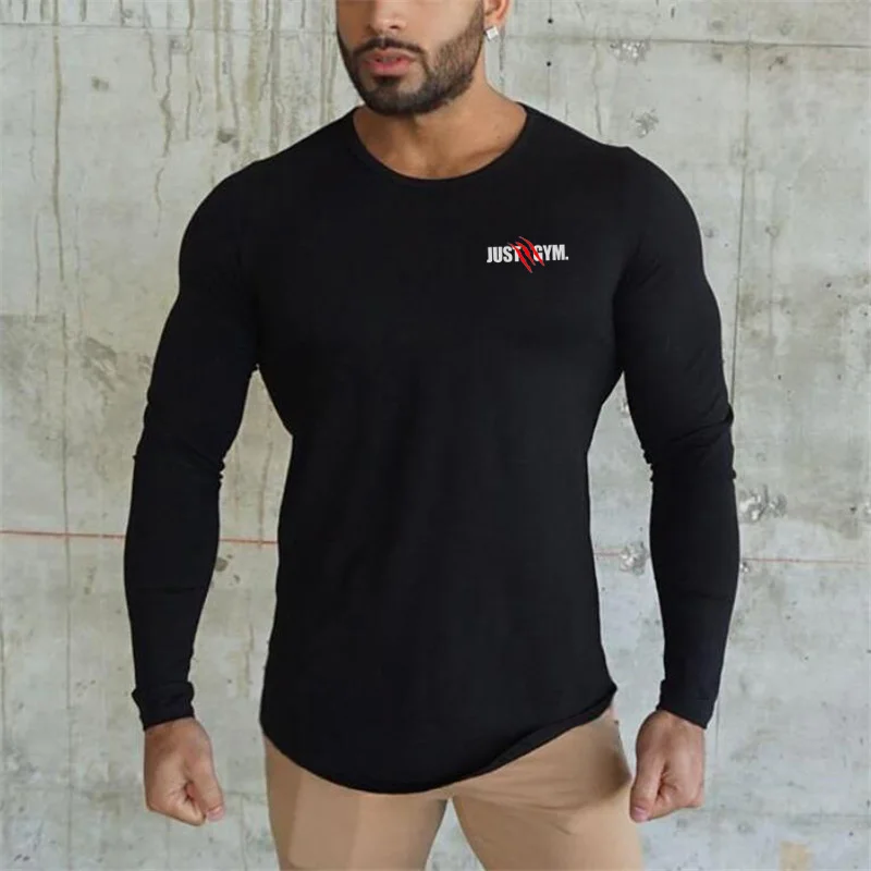Мужская футболка Muscleguys, весна-осень 2021, новая футболка с длинным рукавом и круглым вырезом, Мужская брендовая одежда, модные однотонные хлопковые футболки, топы
Мужская футболка Muscleguys, весна-осень 2021, новая футболка с длинным рукавом и круглым вырезом, Мужская брендовая одежда, модные однотонные хлопковые футболки, топы