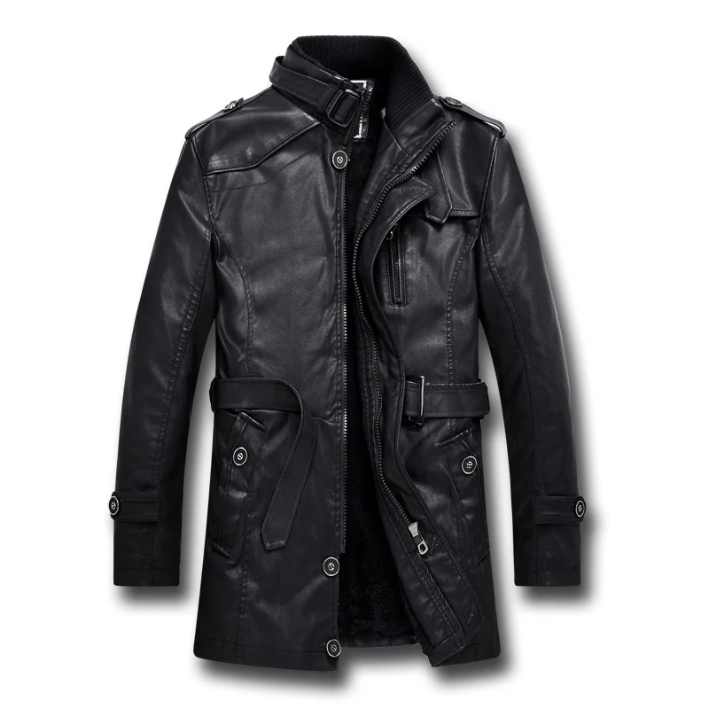 2021 Autumn Winter New Long Thicken Warm Herenkleding Jassen Good Quality Black Leather Mens Coat
2021 Autumn Winter New Long Thicken Warm Herenkleding Jassen Good Quality Black Leather Mens Coat