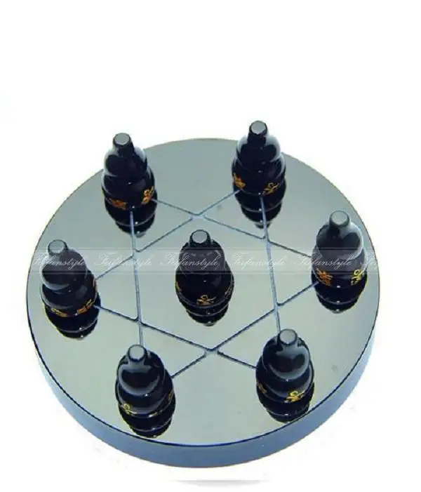 Black Obsidian Gourd(Wu Lou) Seven Star Array Statue With Shelf FengShui FeiFanStyle A078
Black Obsidian Gourd(Wu Lou) Seven Star Array Statue With Shelf FengShui FeiFanStyle A078