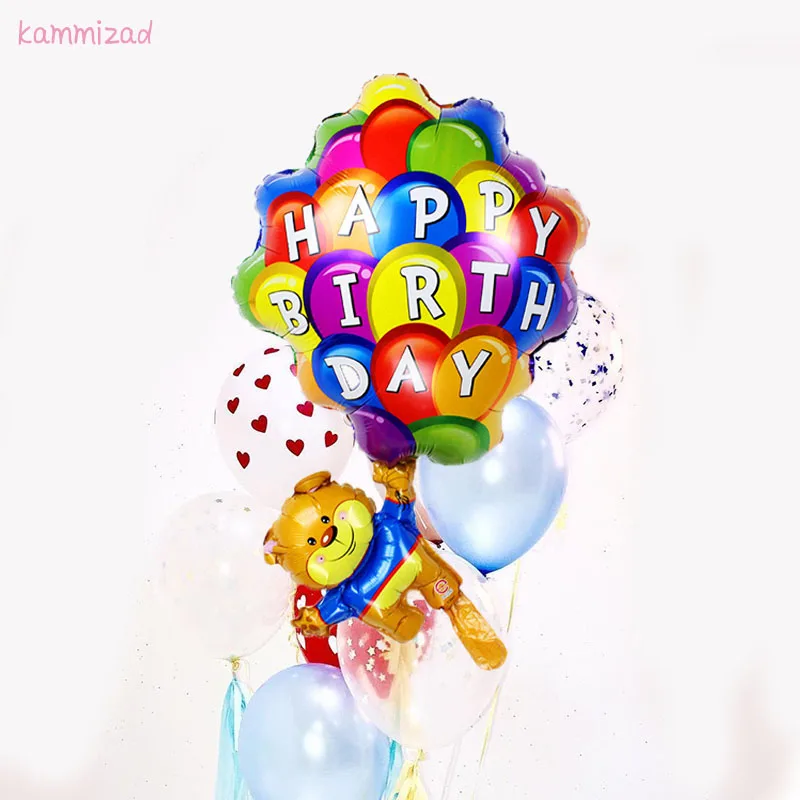1pcs happy birthday bear Balloons parachute Helium ballons 1 year boy Party decoration kids Baby Shower girl globos accessories
1pcs happy birthday bear Balloons parachute Helium ballons 1 year boy Party decoration kids Baby Shower girl globos accessories