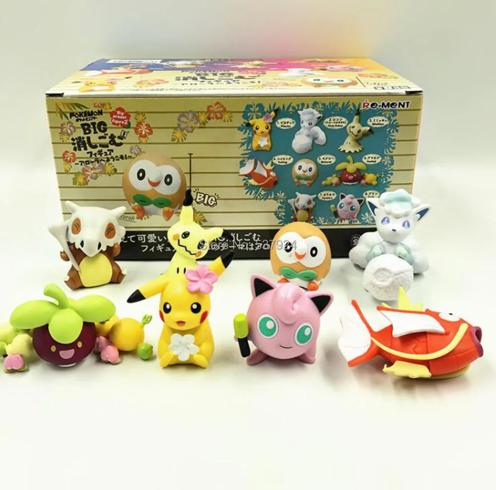 Новинка 8 шт. Pik Vul Mim Row Cub Cle Mag Bou 5 см ПВХ экшн фигурка игрушка|Игровые фигурки и