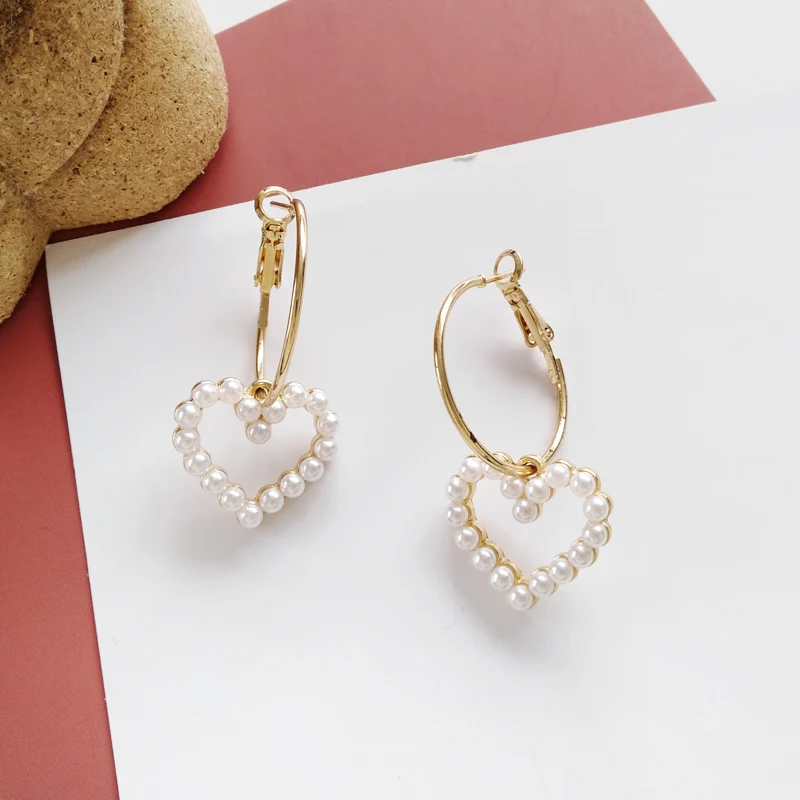 Fashion pearl earrings Simple Heart stud earrings beautiful students earrings Cute Romantic Tassel pearl earrings for women
Fashion pearl earrings Simple Heart stud earrings beautiful students earrings Cute Romantic Tassel pearl earrings for women