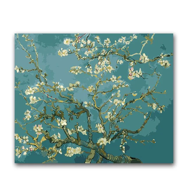 Digital painting by numbers vencent Van gogh Apricot blossom tree oil paint the number on canvas draw for coloring
Digital painting by numbers vencent Van gogh Apricot blossom tree oil paint the number on canvas draw for coloring