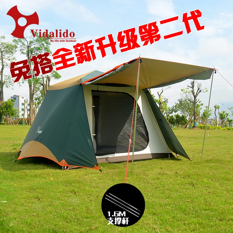 Upgrade new free build 2doors 3 - 4persons fully-automatic tent automatic camping family tent in good quality family travel tent
Upgrade new free build 2doors 3 - 4persons fully-automatic tent automatic camping family tent in good quality family travel tent