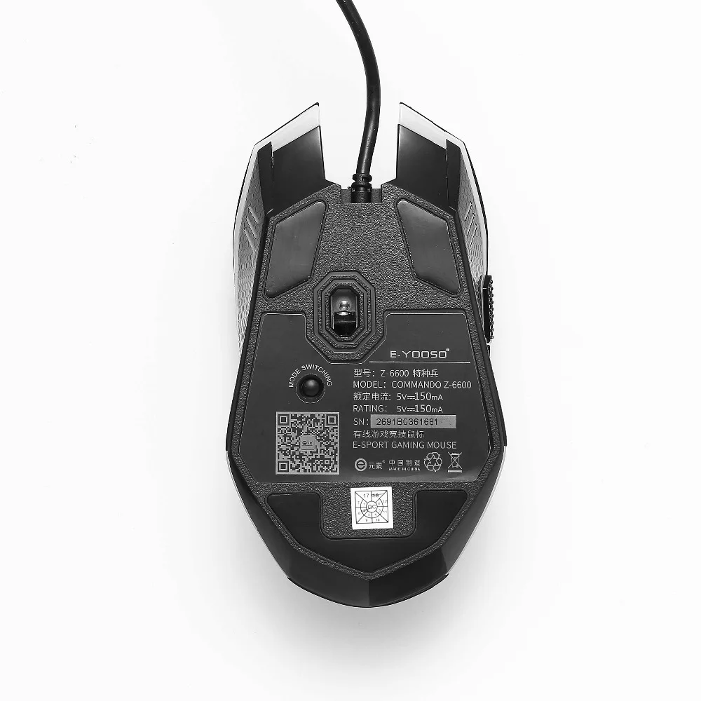Wired Gaming Mouse with Side Buttons LED Backlit 5000 DPI Eagle Image 2 Modes Mouse for Gamer Office Laptop Z6600
Wired Gaming Mouse with Side Buttons LED Backlit 5000 DPI Eagle Image 2 Modes Mouse for Gamer Office Laptop Z6600