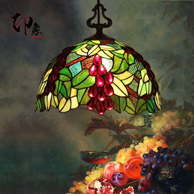 12Inch grape Tiffany pendant light Stained Glass Lamp for Bedroom E27 110-240V
12Inch grape Tiffany pendant light Stained Glass Lamp for Bedroom E27 110-240V