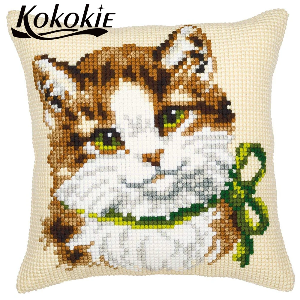 Decorative Cross stitch kits fabric embroidery cushion cover kits pillow kit embriodered mats knitting needles kit for pillow
Decorative Cross stitch kits fabric embroidery cushion cover kits pillow kit embriodered mats knitting needles kit for pillow