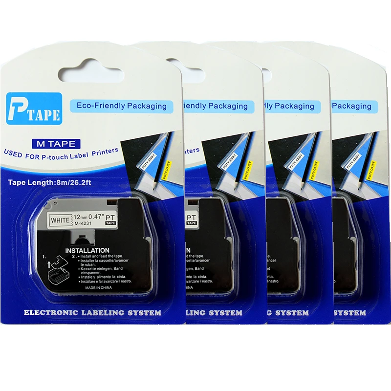 10PK/lot P-Touch M Tape Label Catridge M-K231 MK231 M231 M-K231 черный на белом 12 мм
10PK/lot P-Touch M Tape Label Catridge M-K231 MK231 M231 M-K231 черный на белом 12 мм