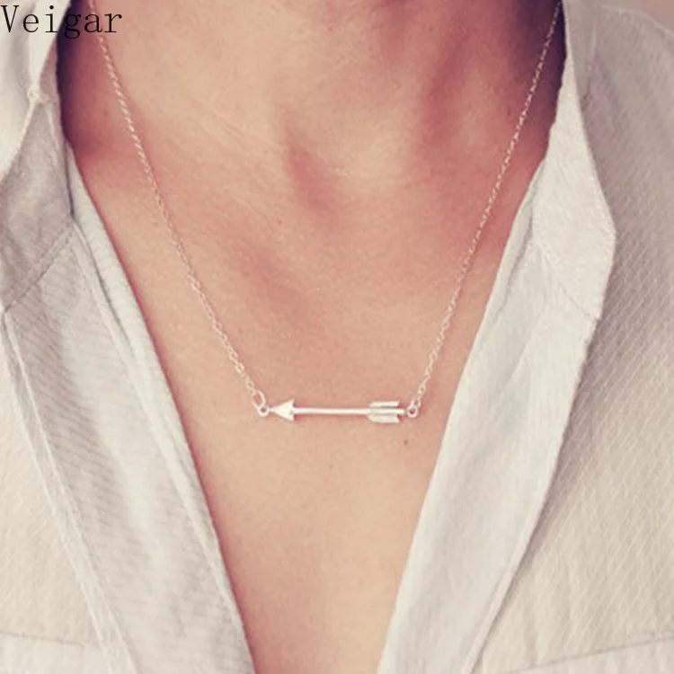 2020 Fashion Arrow Necklaces & Pendants Gold Color Girl Clavicle Chain Necklaces Jewelry for Women Collares Mujer
2020 Fashion Arrow Necklaces & Pendants Gold Color Girl Clavicle Chain Necklaces Jewelry for Women Collares Mujer
