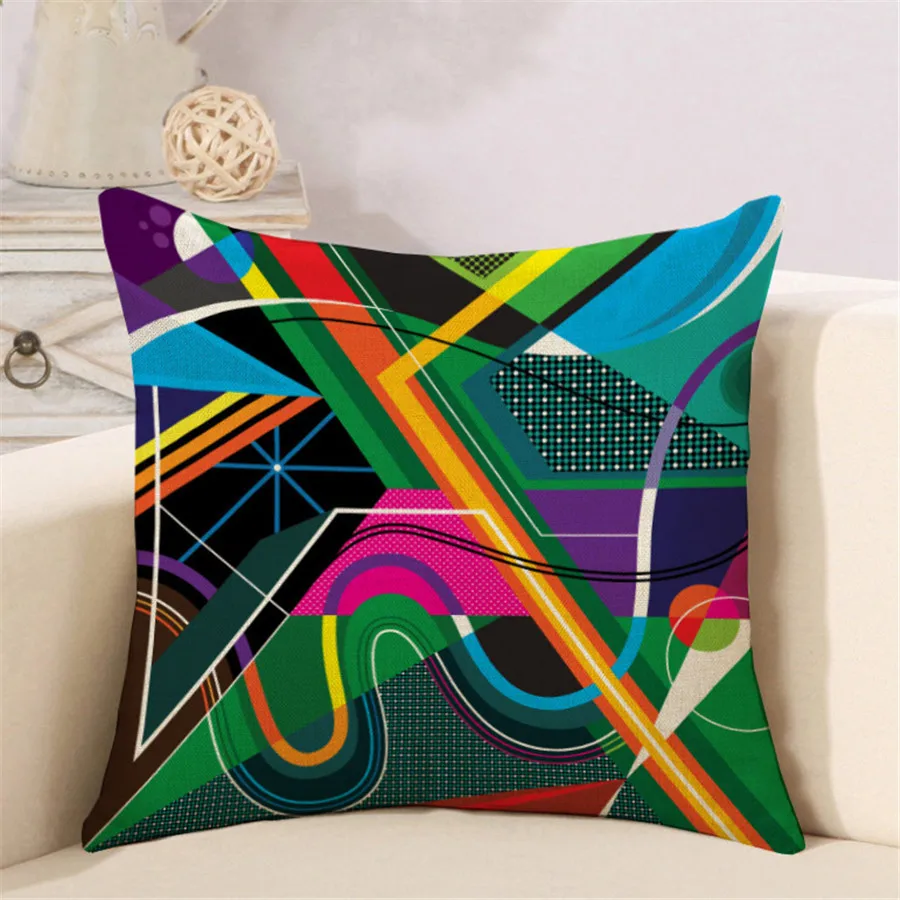 Colorful Geometric abstract Pattern Soft Cushion Cover Decorative Throw Pillow Cover Case Sofa Seat Car Pillowcase 45x45
Colorful Geometric abstract Pattern Soft Cushion Cover Decorative Throw Pillow Cover Case Sofa Seat Car Pillowcase 45x45
