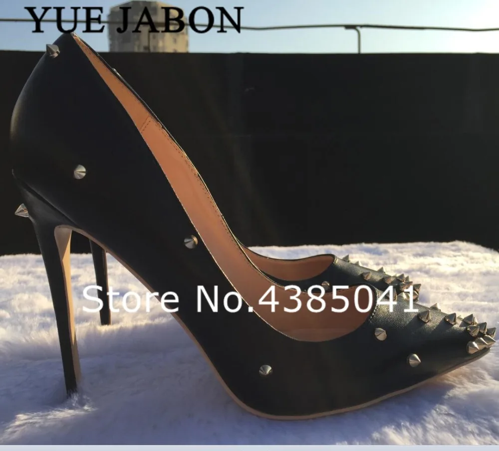 Brand Sexy Rivets Shiny Patent Leather Shoes High Heels Black Pointed toe Pumps Shoes Party Shoes Women Stiletto High heel Pumps
Brand Sexy Rivets Shiny Patent Leather Shoes High Heels Black Pointed toe Pumps Shoes Party Shoes Women Stiletto High heel Pumps