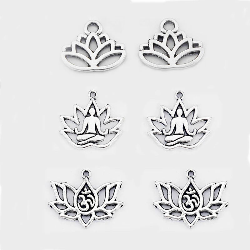 20pcs Alloy Silver Color Charms Lotus Flower Head Meditation OM AUM Yoga Pendants For Earrings Jewelry Making DIY Crafts
20pcs Alloy Silver Color Charms Lotus Flower Head Meditation OM AUM Yoga Pendants For Earrings Jewelry Making DIY Crafts