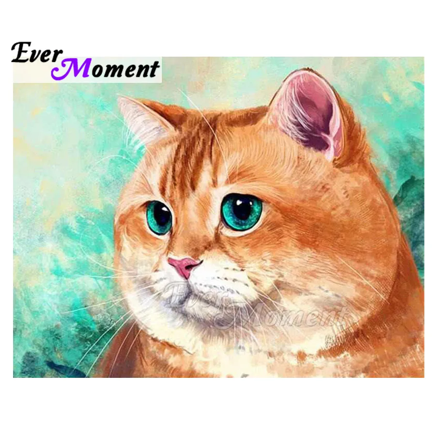 Ever Moment Diamond Painting Cat Full Square Drill Handmade 5D DIY Mosaic Diamond Embroidery Hobby Decoration For Home 3F1062
Ever Moment Diamond Painting Cat Full Square Drill Handmade 5D DIY Mosaic Diamond Embroidery Hobby Decoration For Home 3F1062