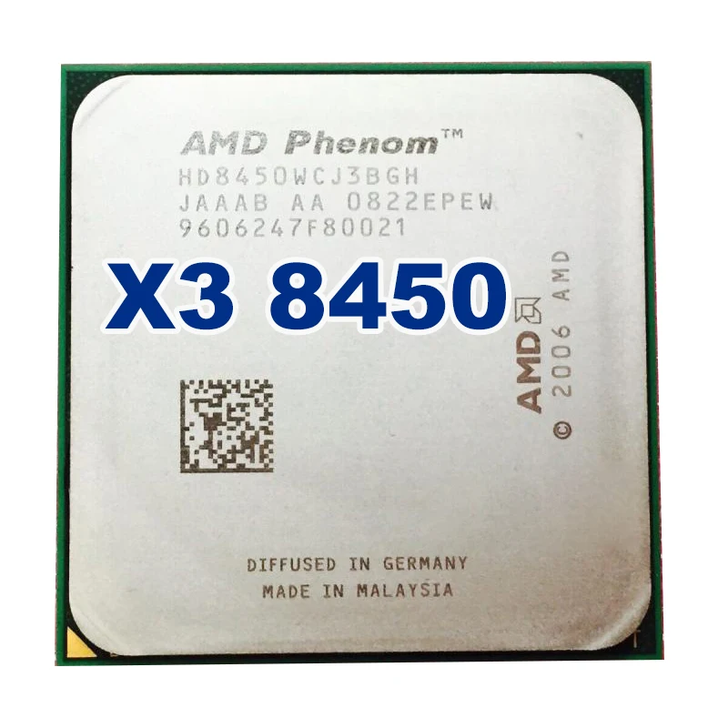 Процессор AMD Phenom II X3 8450 2 1 ГГц Разъем AM2 + 940pin три ядра/2 Мб кэш памяти L3 б/у|socket am2 am2|cpu