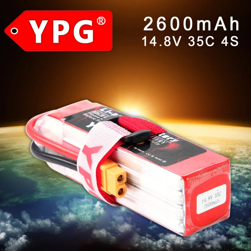 YPG 14,8 V 2600mAh 35C 4S Lipo Li-Po Lipoly высокопроизводительная батарея для RC Hobby
YPG 14,8 V 2600mAh 35C 4S Lipo Li-Po Lipoly высокопроизводительная батарея для RC Hobby