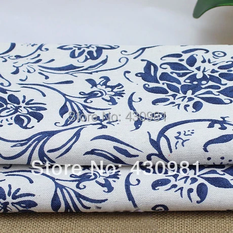 100cm*145cm zakka linen cotton fabric for sewing ethnic blue white floral printed material
100cm*145cm zakka linen cotton fabric for sewing ethnic blue white floral printed material