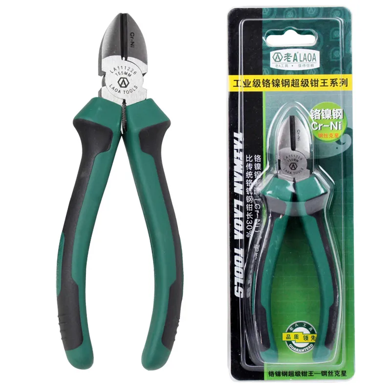 LAOA Diagonal Pliers Electrical Wire Cable Cutting Chrome-Nickel material Cutter for Electrician cutter pliers Durable
LAOA Diagonal Pliers Electrical Wire Cable Cutting Chrome-Nickel material Cutter for Electrician cutter pliers Durable