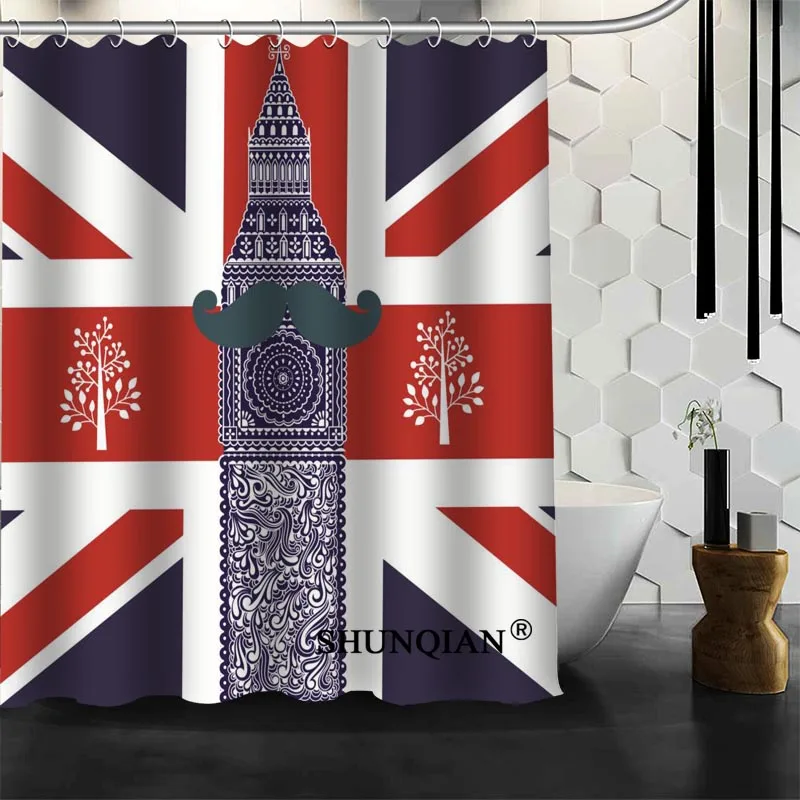 Custom LONDON Shower Curtain High Quality bathroom Accessories Polyester Fabric Curtain With holes 
Custom LONDON Shower Curtain High Quality bathroom Accessories Polyester Fabric Curtain With holes