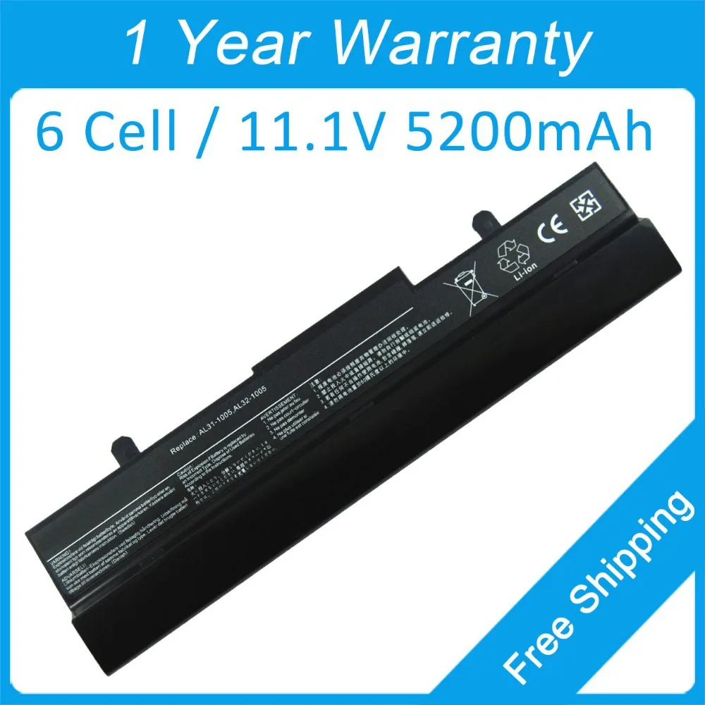 Новый 5200 мАч аккумулятор для ноутбука Asus Eee PC R105 R101D 1001PG 1005HE 1005HR 90-XB16OABT00000Q AL32-1005 |