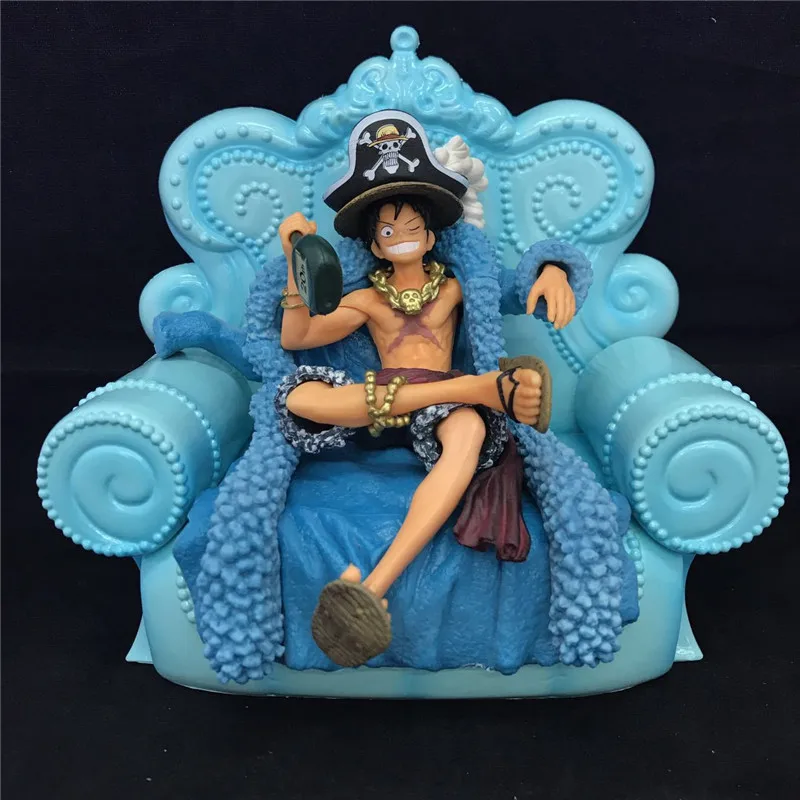 One Piece Anime Monkey D Luffy PVC Action Figure Sofa Ver. Luffy Collectible Model Brinquedos Kids Toys Juguetes 15cm
One Piece Anime Monkey D Luffy PVC Action Figure Sofa Ver. Luffy Collectible Model Brinquedos Kids Toys Juguetes 15cm